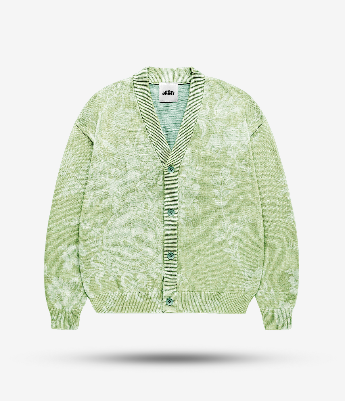 GREEN FLOS CARDIGAN