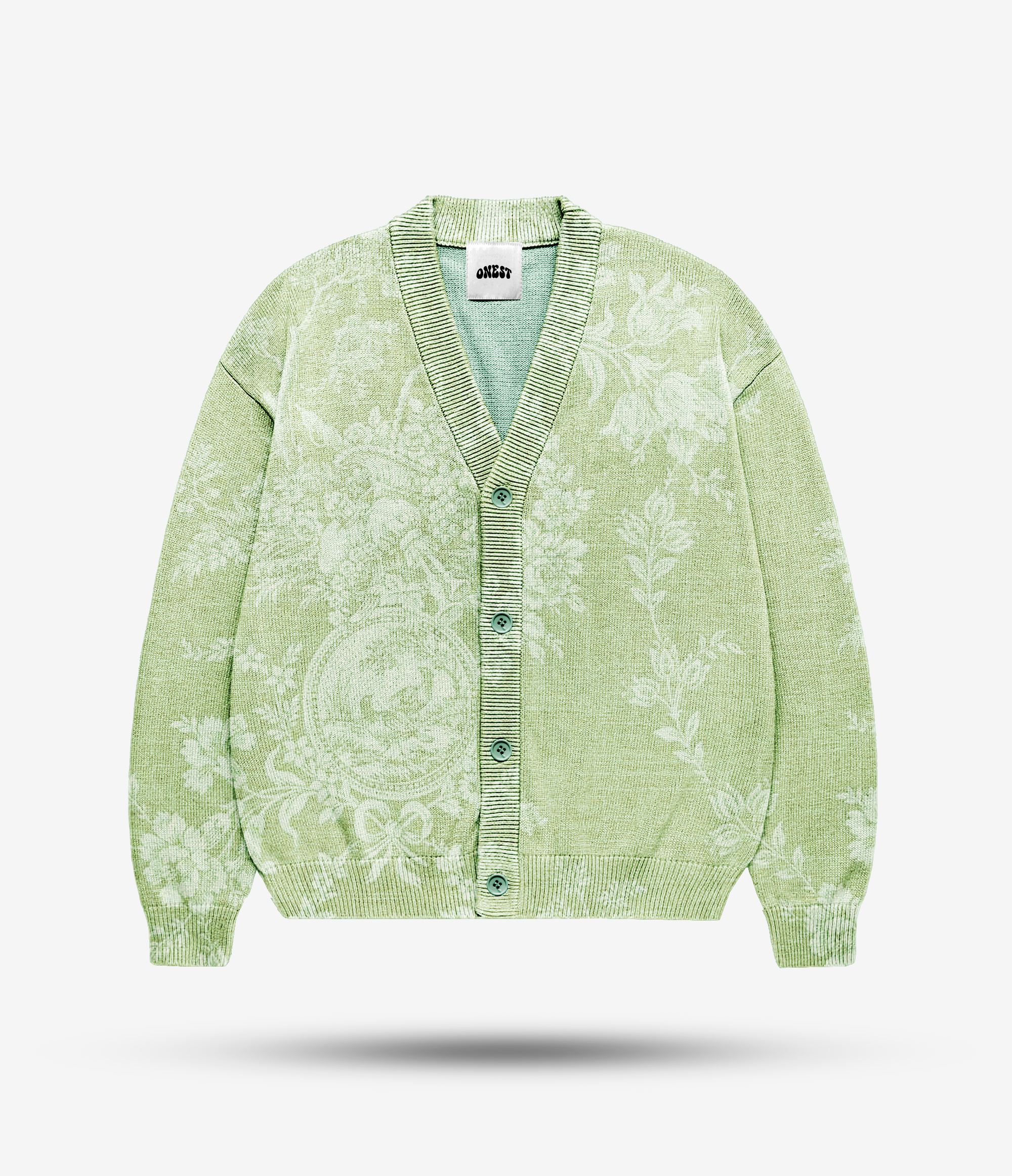 GREEN FLOS CARDIGAN