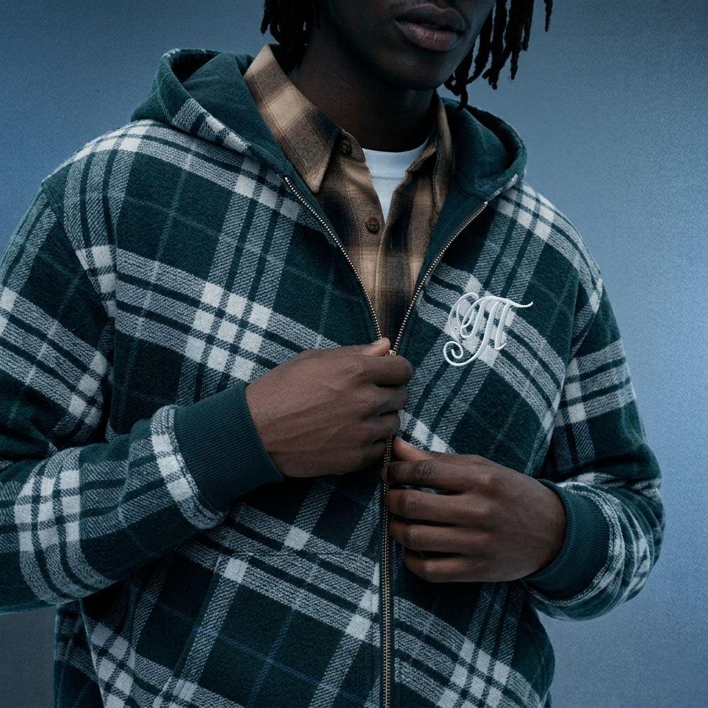 Blueprint zip-up